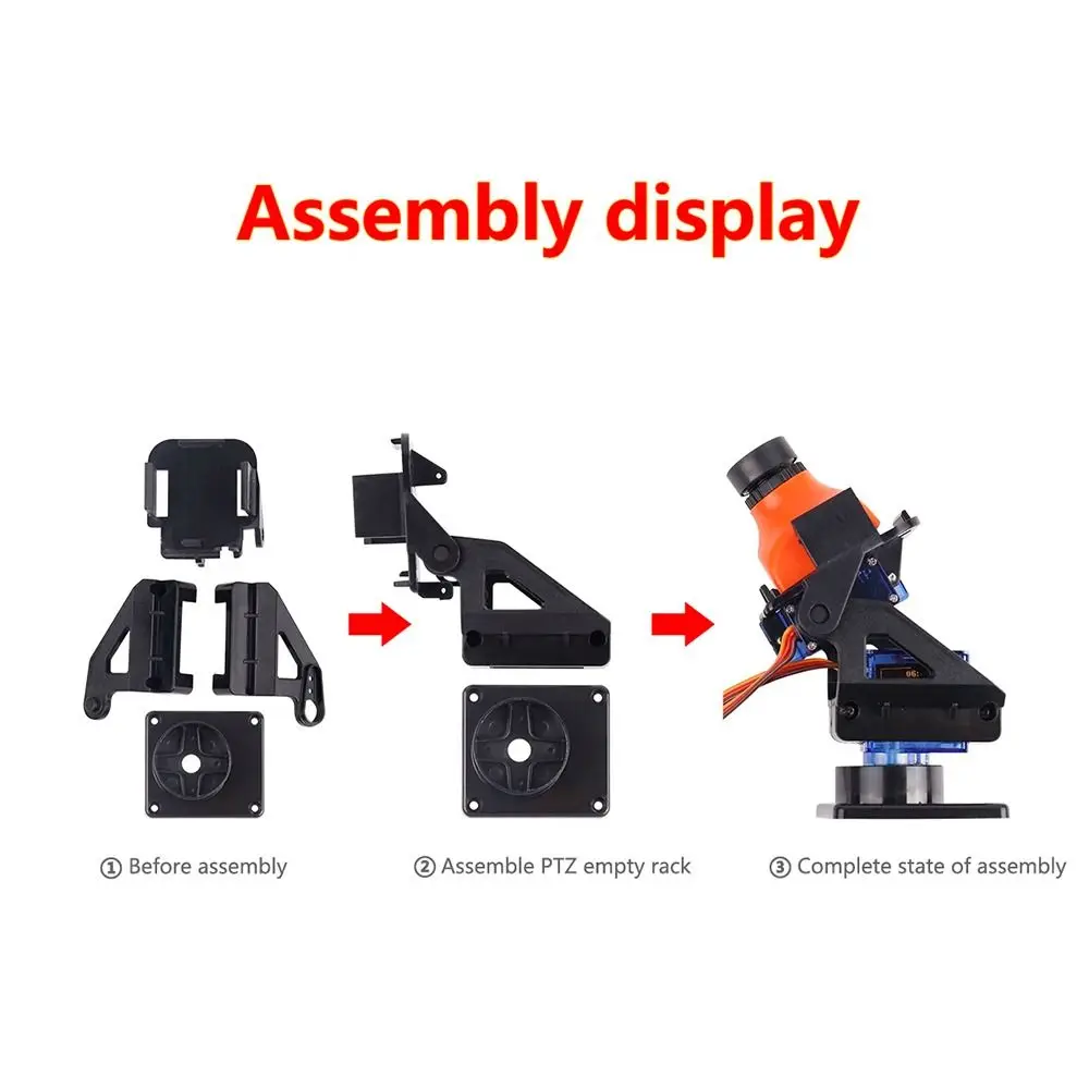 PTZ Ultrasonic Aviation Model Camera Installation FPV Camera Support Accessories Rc Aircraft Parts FPV Servo Gimbal Bracket