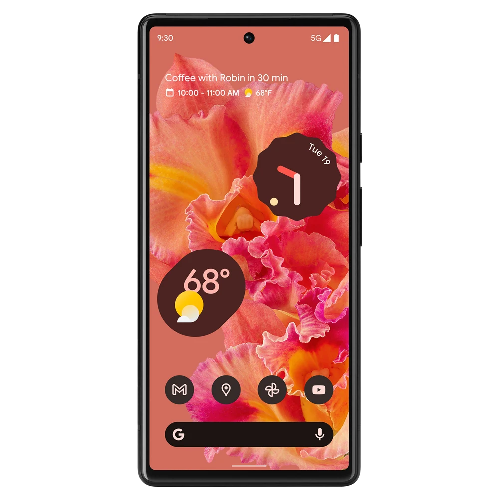 Google Pixel 6 5G 6.4 "8GB RAM 128GB 256GB ROM Google Tensor Octa Core ปลดล็อกโทรศัพท์มือถือต้นฉบับ Android pixel 6 โทรศัพท์