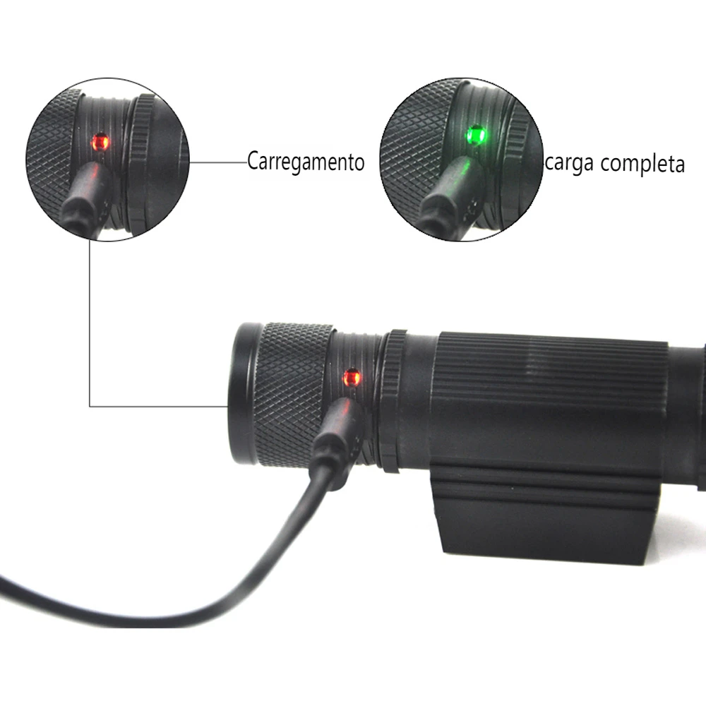 Boruit led mini farol de alta potência 1000lm farol 18650 recarregável cabeça tocha acampamento caça ao ar livre lanterna à prova dwaterproof água