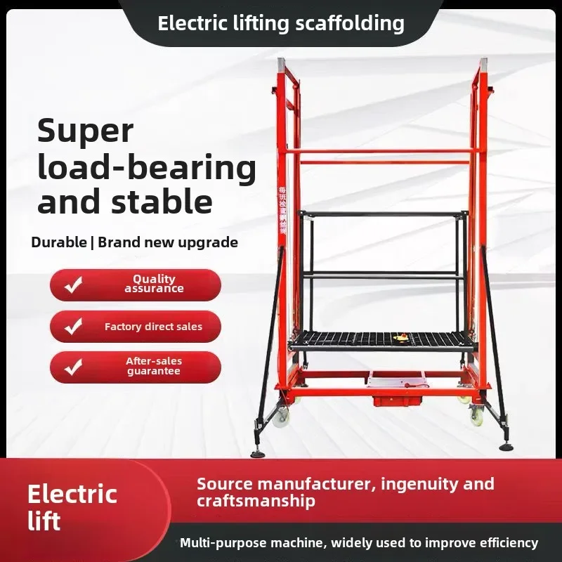 Electric scaffolding lift 4m 6m mobile electric lifting platform foldable electric scaffolding lift