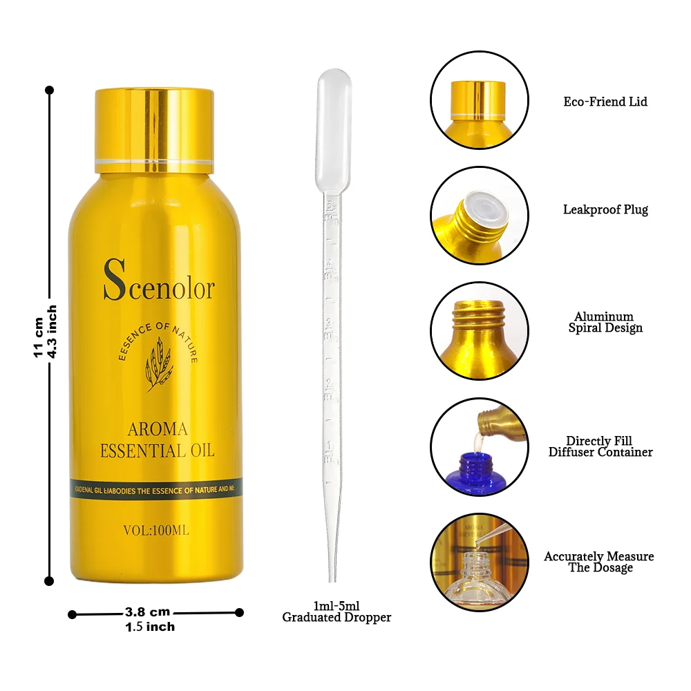 น้ํามันหอมระเหยของโรงแรม 100ml สารสกัดจากพืชบริสุทธิ์ Room น้ําหอม Home Air Freshener Electric Aromatic Oasis น้ํามันหอมระเหยสําหรับ Diffuser
