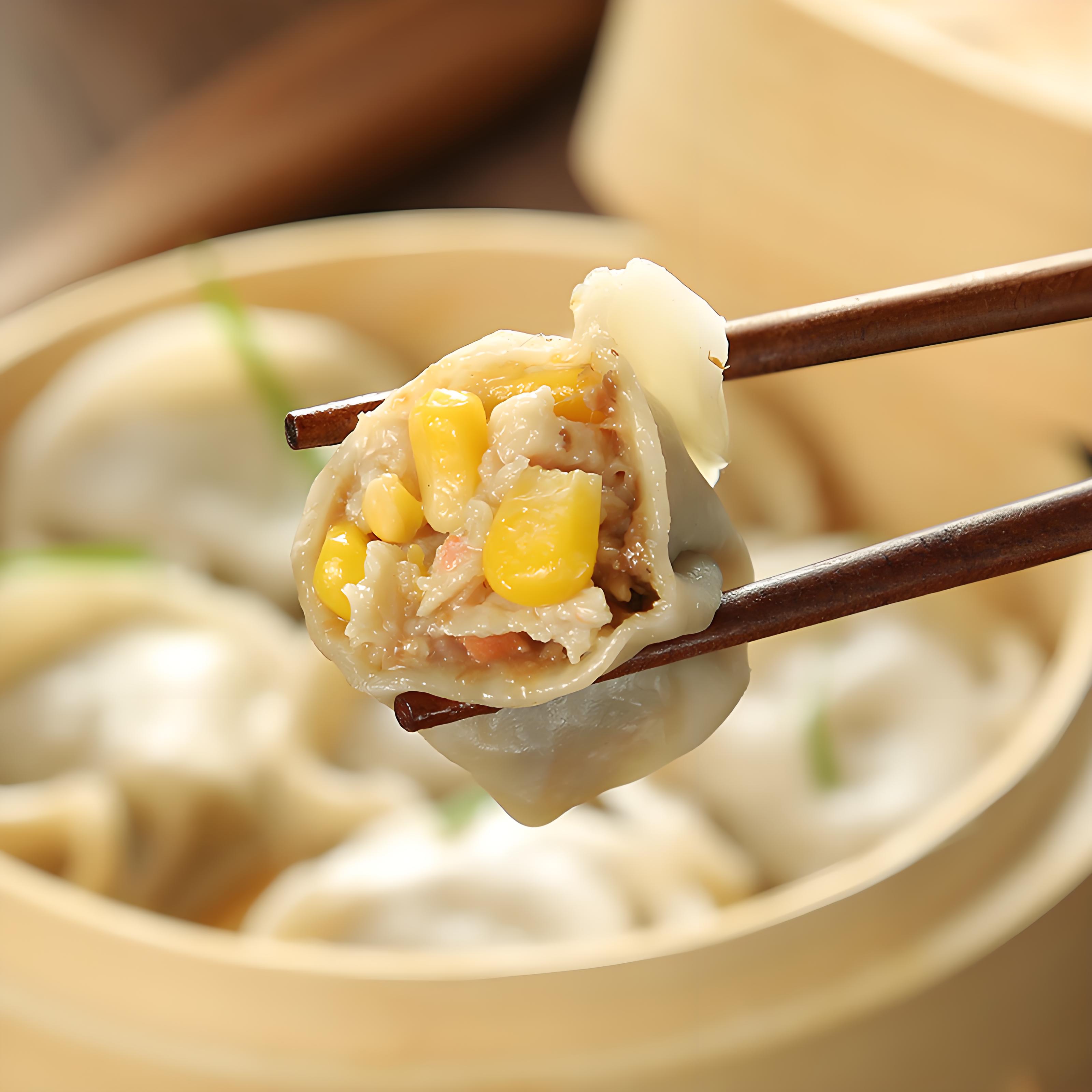 Kung Fu Pork and Corn Dumplings, Pack of 3, 400g per pack