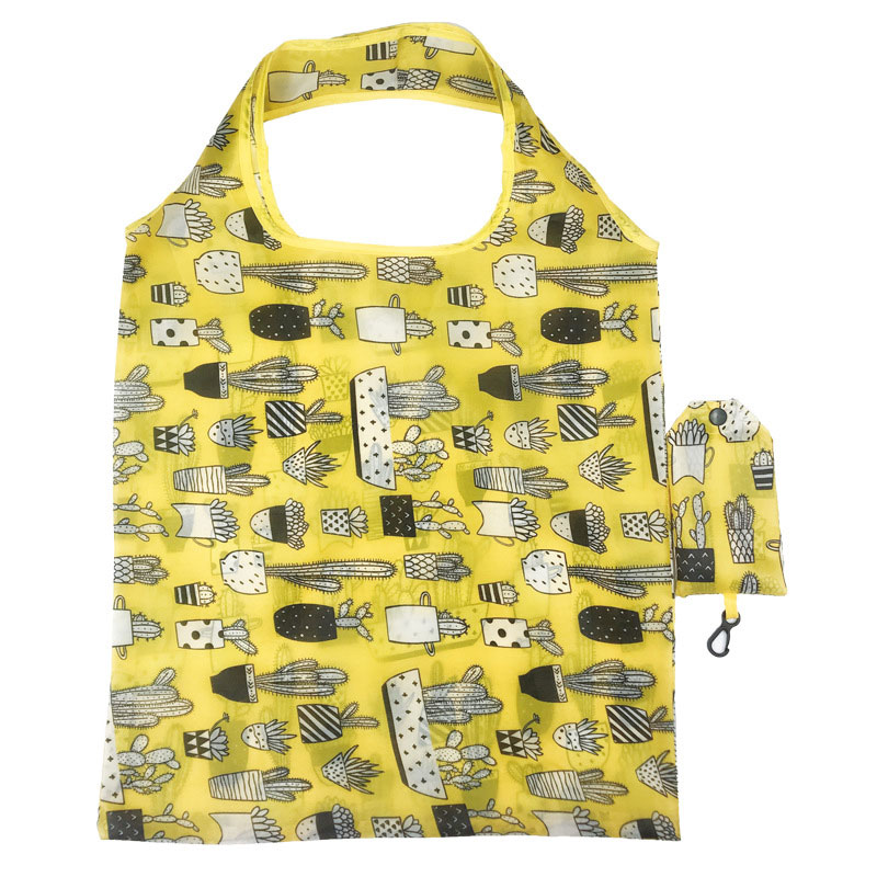 Borsa per la spesa riutilizzabile Borsa per la spesa pieghevole in nylon Borsa tote ecologica creativa Leggera e resistente