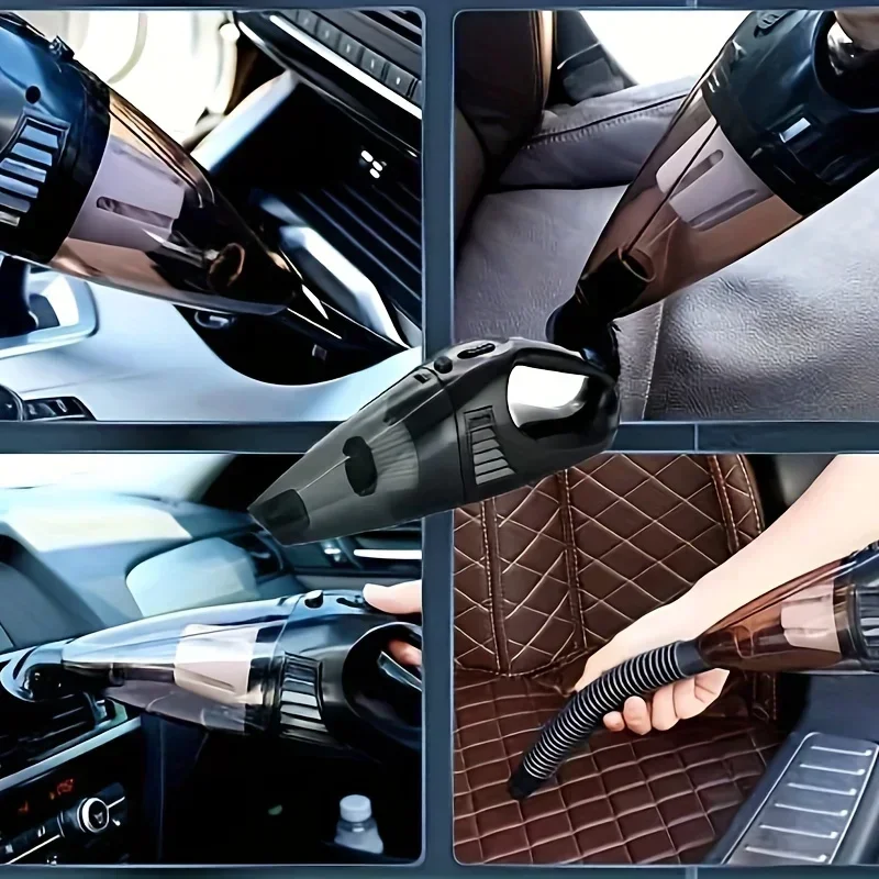12V Handstaubsauger, Handstaubsauger fürs Auto mit starker Saugkraft, tragbarer Mini-Handstaubsauger fürs Auto