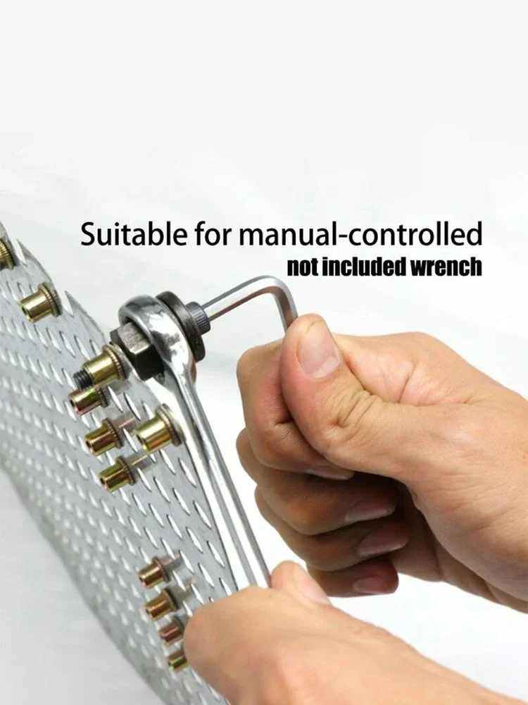 Tuercas de remache manual, tuercas de cabeza de pistola, herramienta de remache Manual, accesorio de herramienta de remache para tuercas M3-M4 M5 M6 M8 M10, instalación Simple
