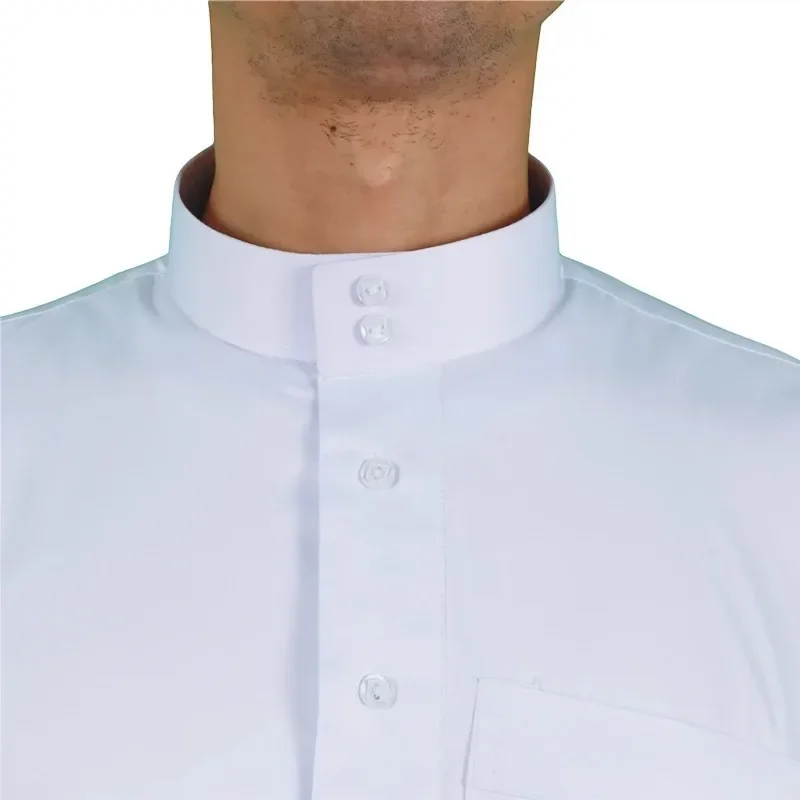 男性用長袖アバヤ,イスラム教徒の崇拝のための白い服,サウジアラビア,トルコ,イードアルフィトル,M-XXL