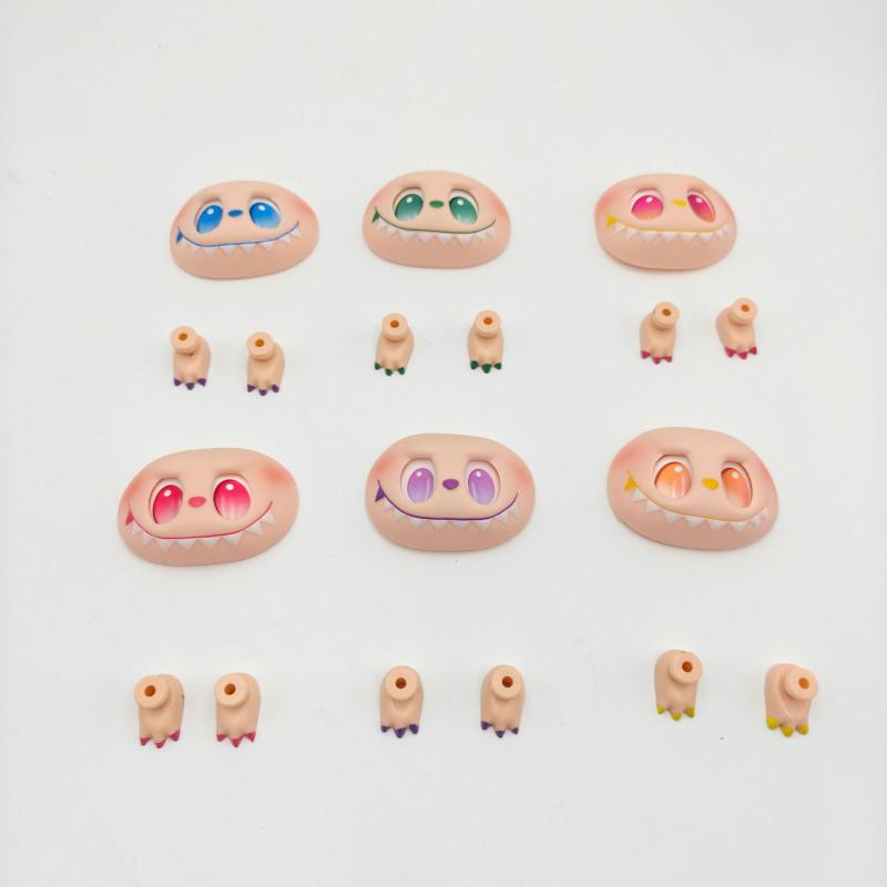 1 комплект, сделай сам, ручная работа, переключение эмоций для Labubu, 3-е большое в энергию, виниловое лицо, куклы для рук, ног, аксессуары для лица