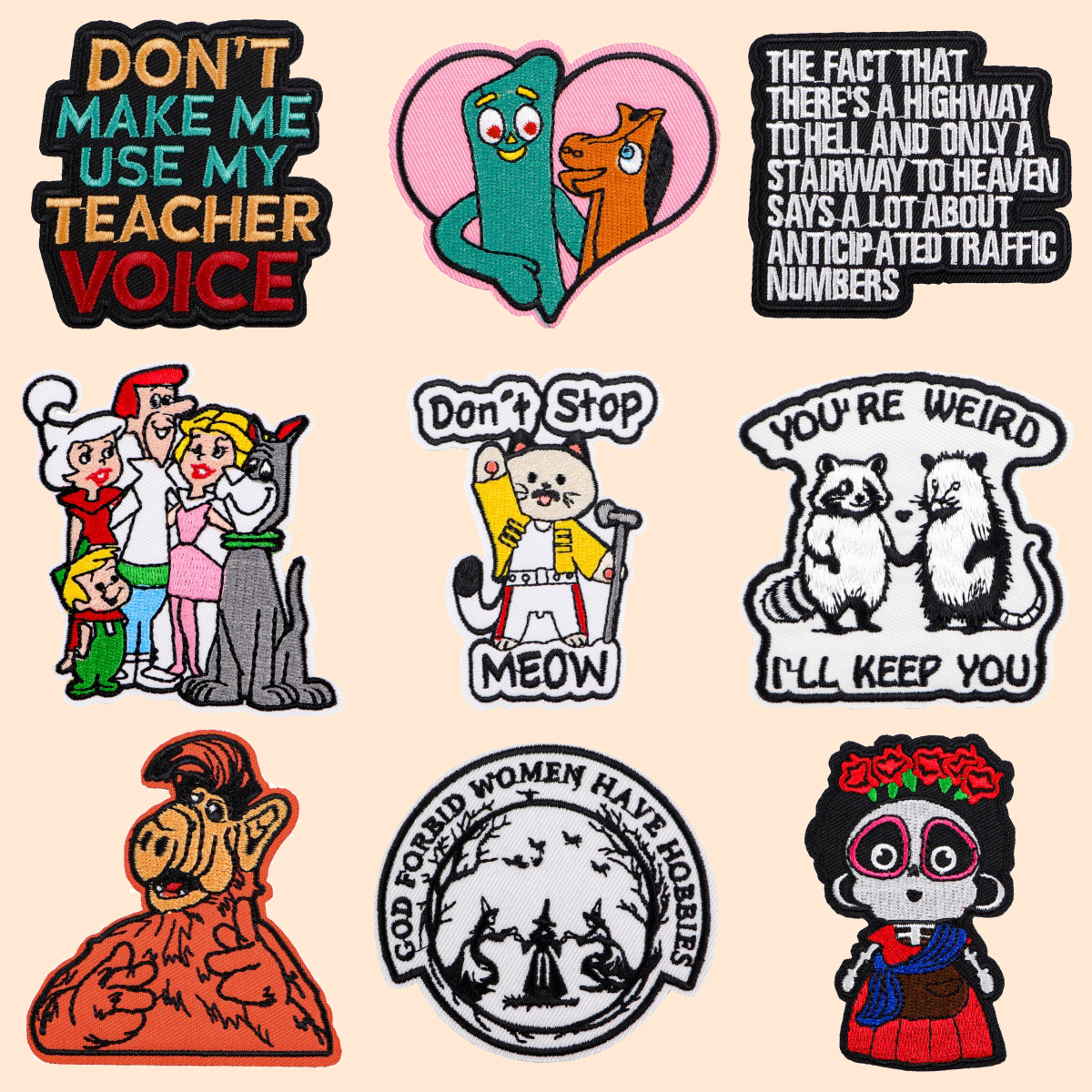 Забавные нашивки ведьмы на одежде, милые вышитые нашивки с котом, пришитые значки, нашивка с мультяшными животными, аксессуары для одежды «сделай сам»