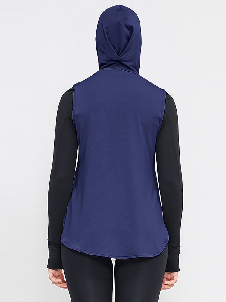 Solid Vest Design Inner Hijab Women Sport Muslim Instant Turban For Ladies Headband