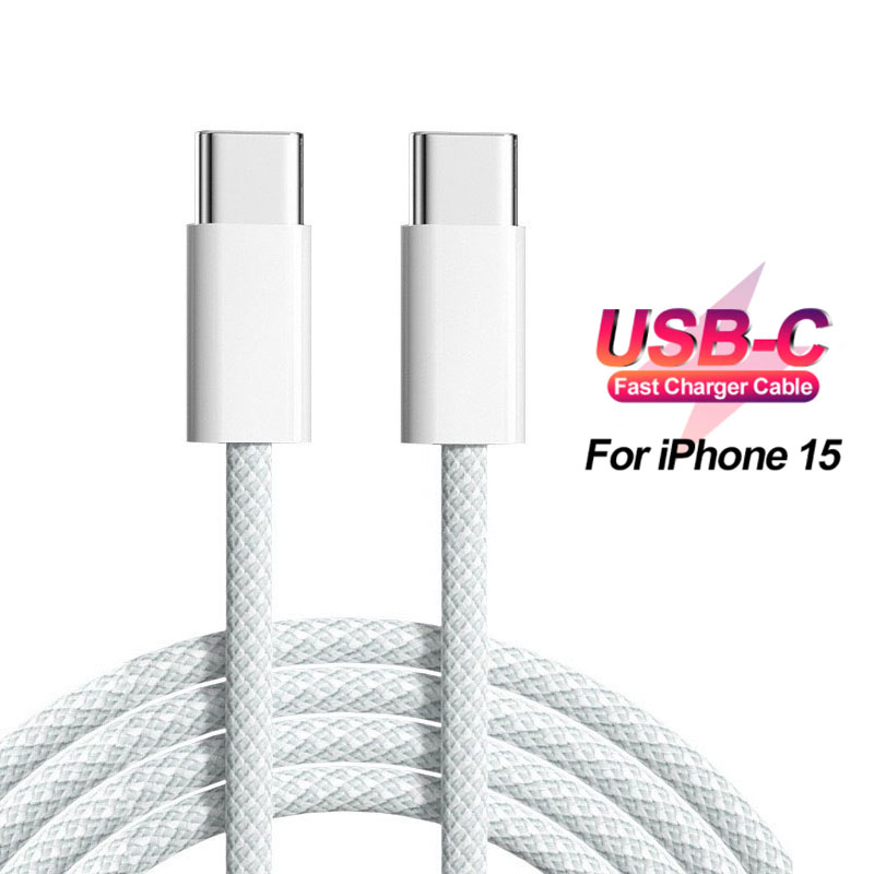 Original PD 60 W USB C Schnellladekabel für Apple iPhone 15 Pro Max 15 Pro 15 Puls USB-C Weben Lade Datenleitung Zubehör
