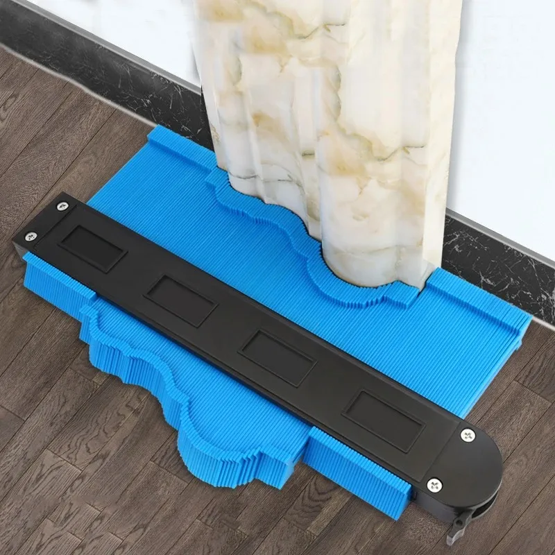 Calibro di contorno duplicatore di profili per la lavorazione del legno, piastrelle, misurazione in plastica, righello, linea, fotocopiatrice, strumento per modello di taglio di piastrelle in ceramica