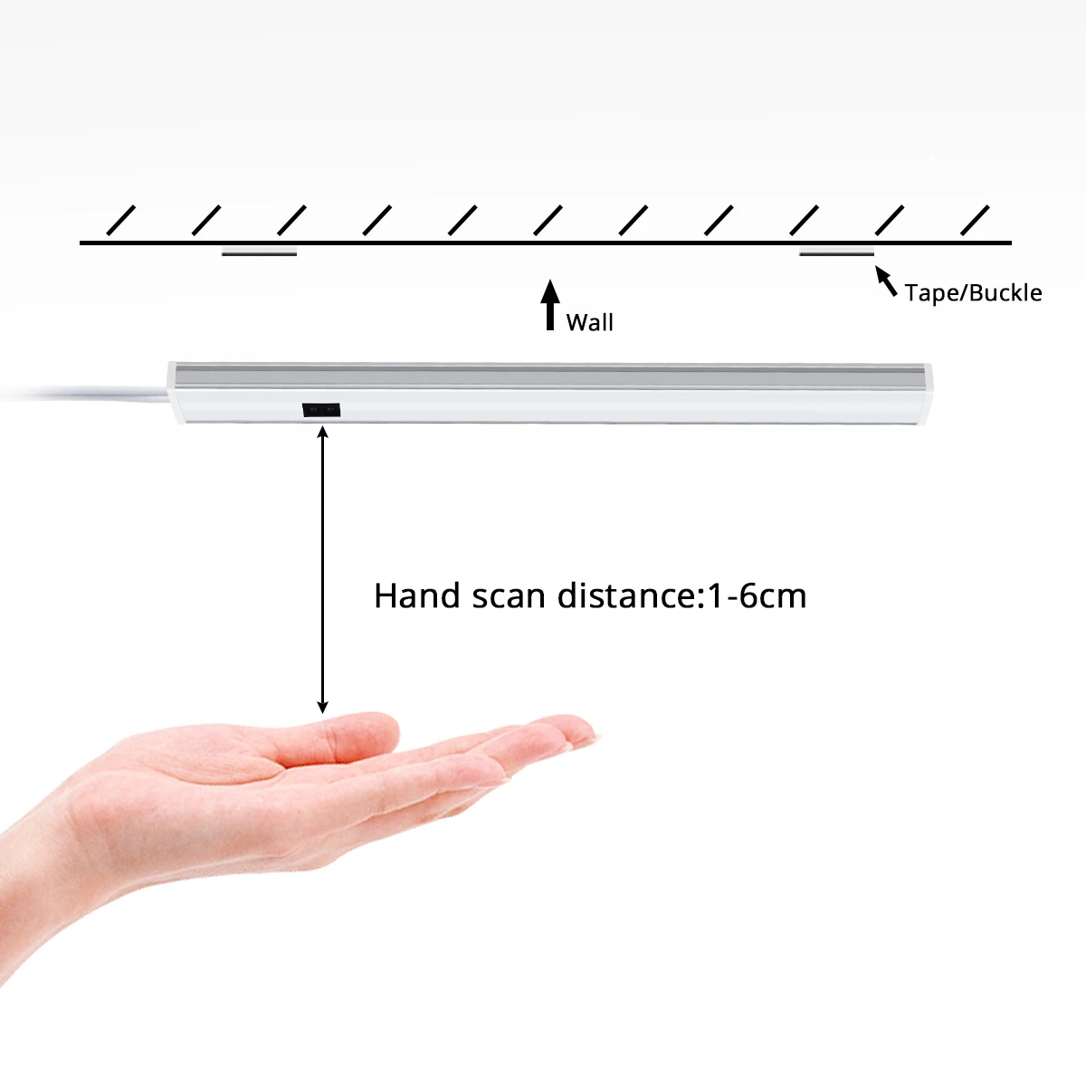 30/40/50 ซม.อลูมิเนียมโปรไฟล์ USB LED Bar Light Strip 5V มือ Scan Motion Sensor โคมไฟห้องครัวห้องน้ําห้องนอนตู้แสง