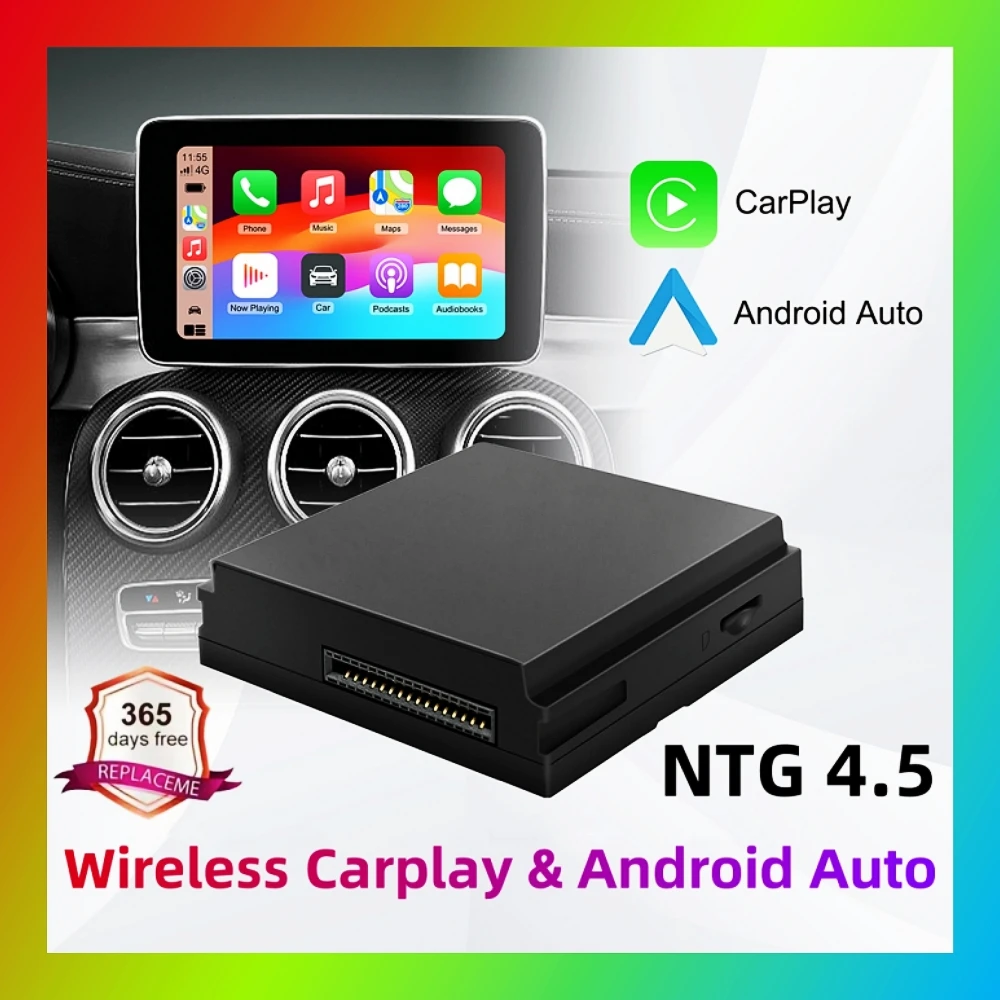 Draadloze Carplay Geschikt Voor Mercedes Benz A B C E CLA GLA GLK ML Sprinter NTG4.5 Becker Module Android Auto Navigatie