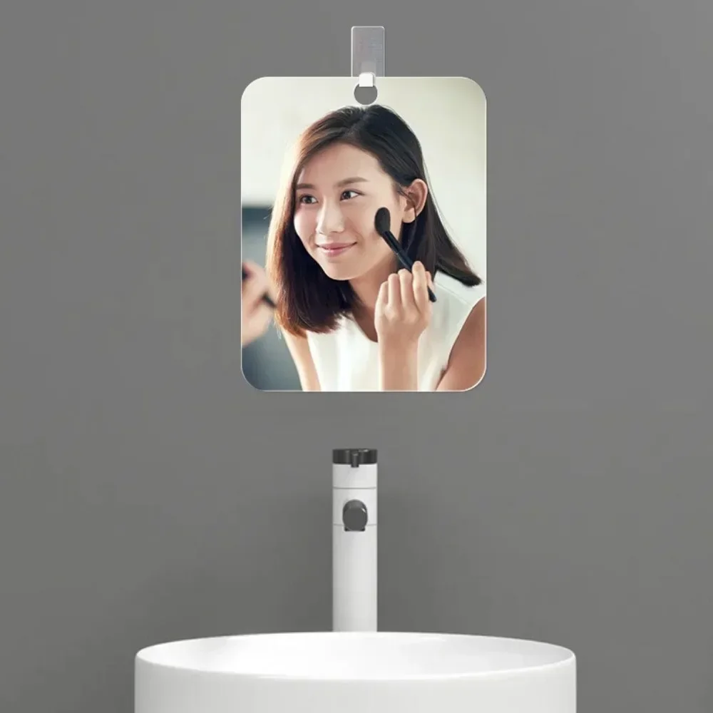Nuevo 1 Uds espejo acrílico con succión de pared espejo de ducha para hombre afeitado mujeres maquillaje portátil viaje accesorios de baño
