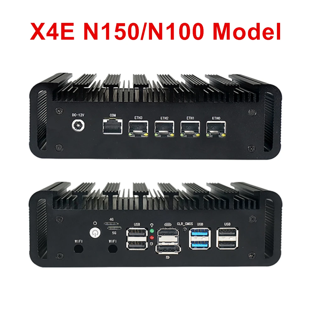 Topton 4x2.5G Firewall Mini PC Intel N150 N100 N4000 Top Version i226-V Fanless Router PC Proxmox VPN Server pfSense OPNsense