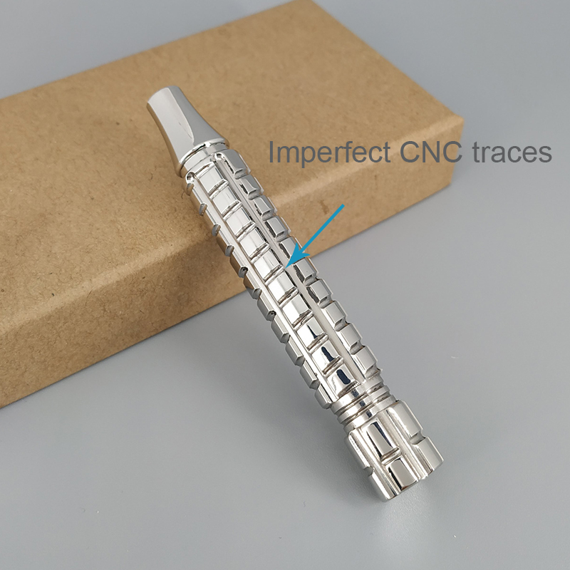 Dscosmetic Spiral 316 stainless steel safety razor handle for safety razor