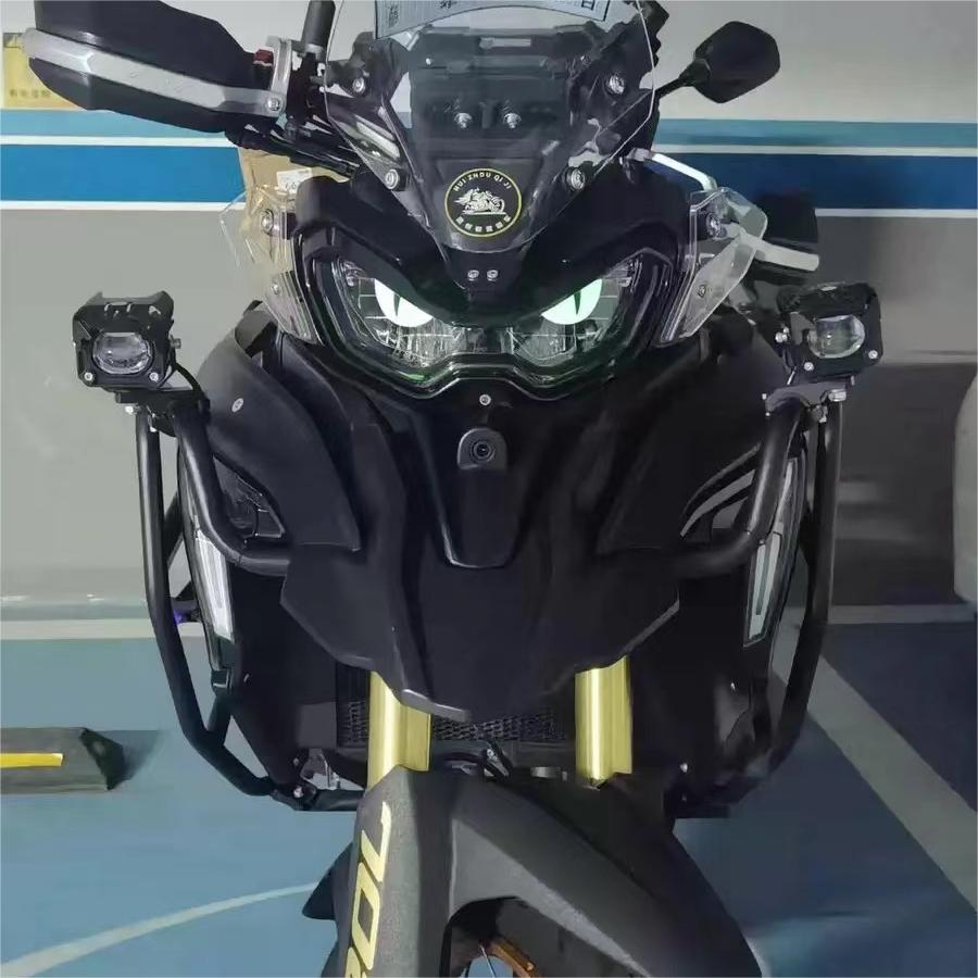 Headlight Stickers Motorcycle Cat Eyes Angry Night Reflection Decorate Helmet Universal All Motorcycles Body Waterproof Film