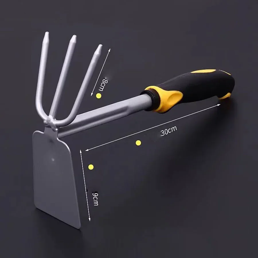 เครื่องมือปลูกต้นไม้ Hoe Spade Dual-Purpose สวน 4 ชิ้นกลางแจ้งขุดและกําจัดวัชพืชเครื่องมือขนาดเล็กพลั่วกระถางต้นไม้
