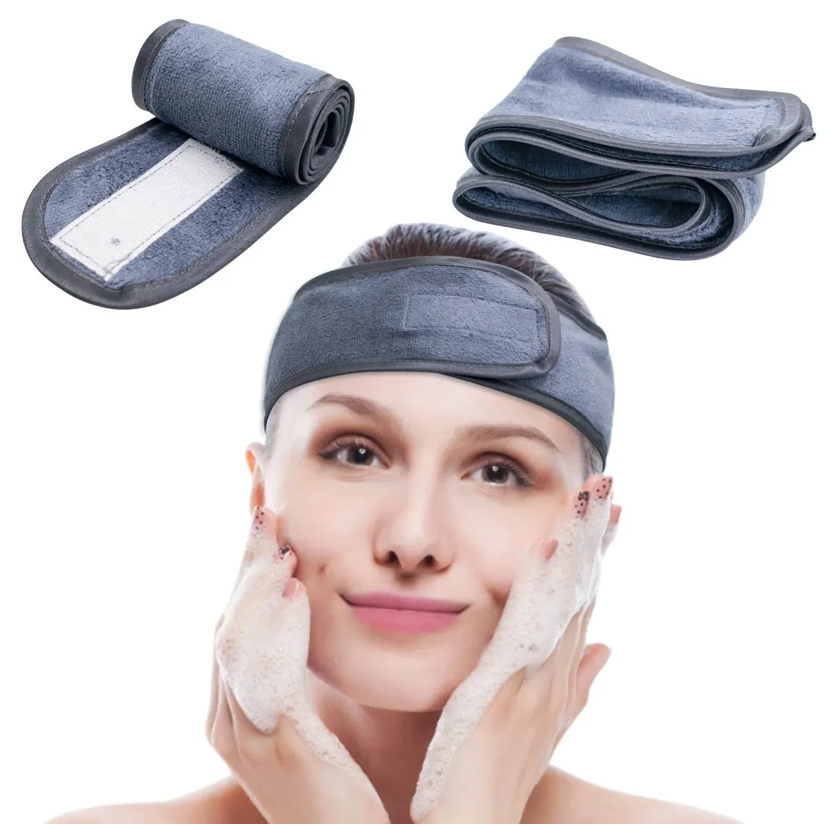 1pc envoltório cosmético lavagem facial ajustável yoga feminino toalha facial banho hairband maquiagem headbands spa acessórios do salão de beleza