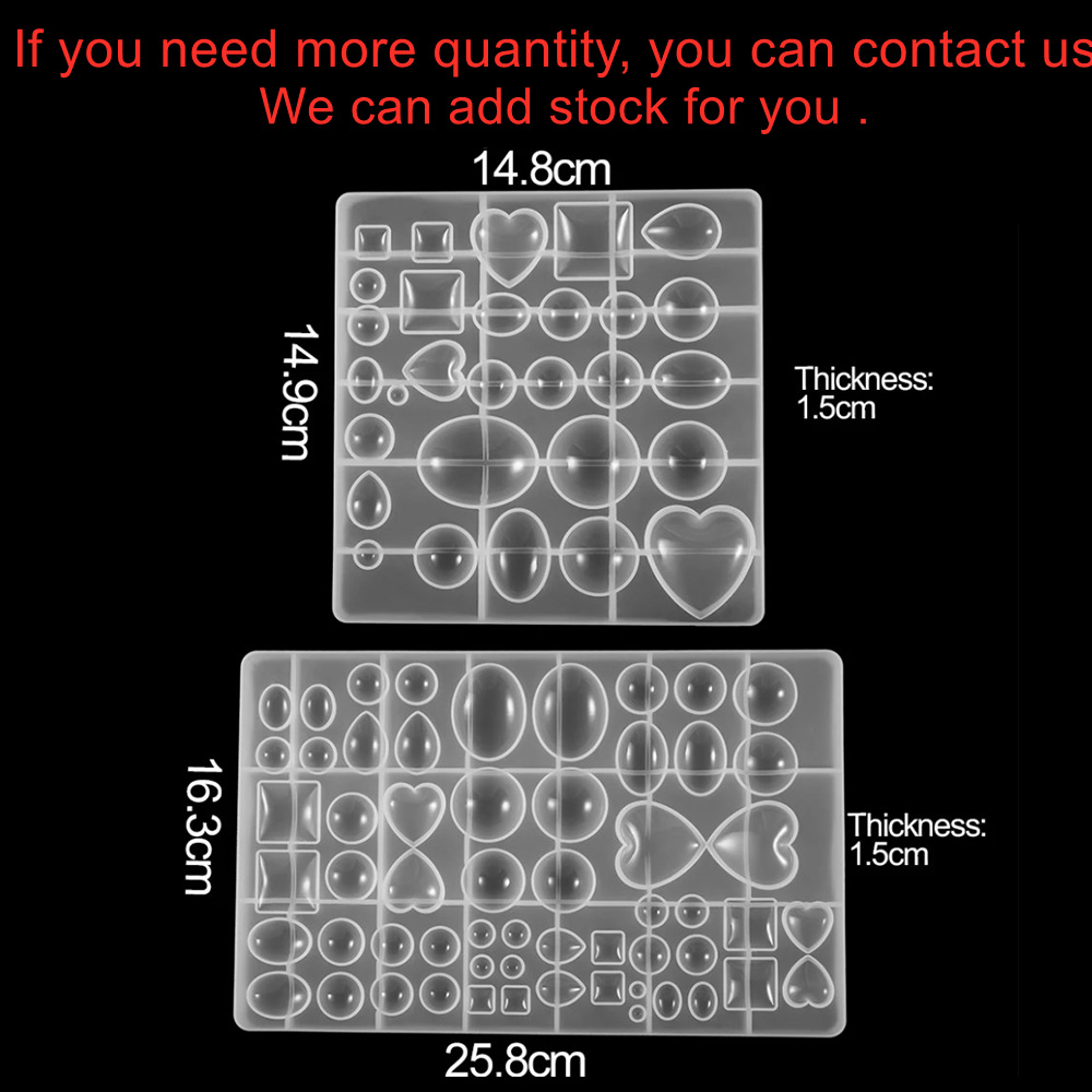 Kits de moldes de fundición epoxi con colgante de corazón y amor, moldes de resina de silicona UV de estilo mixto para hacer joyería DIY, suministros, 1 Uds.