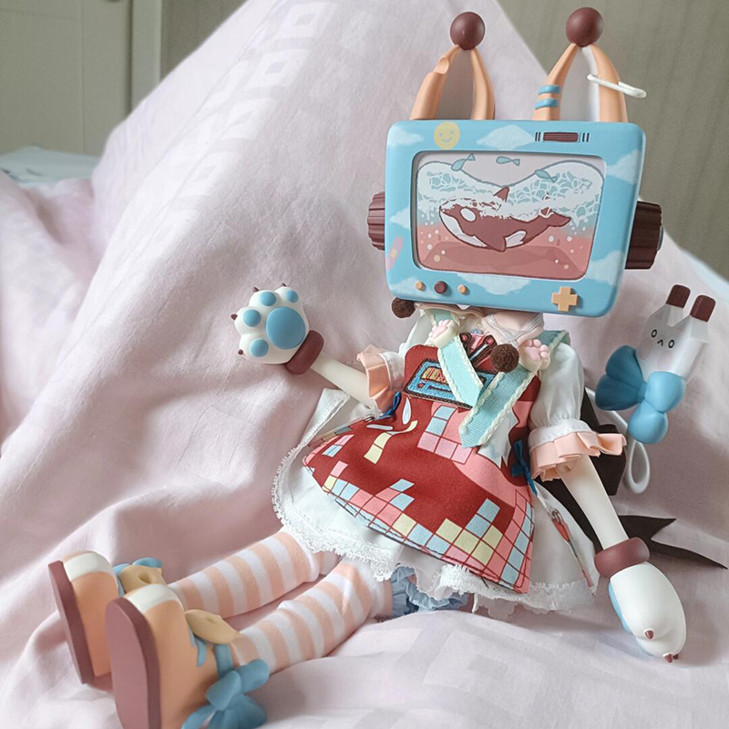 Ufdoll xautuna-ブラインドボックス,モバイルbjd人形,アニメフィギュア,おもちゃモデル,ギフト,6ポイント限定装飾,デスクトップ装飾,テレビシリーズ,DIY