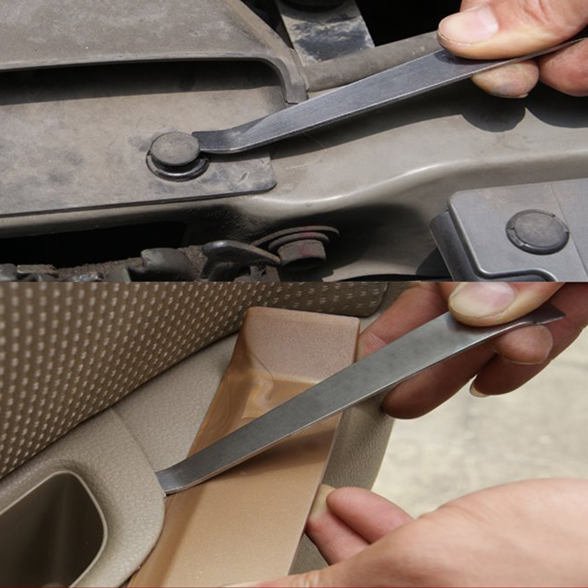 Conjunto de raspadores de aço inoxidável Raspadores ultra afiados removem resíduos de aço e alumínio e mais extremidades oferecem alavancagem extra