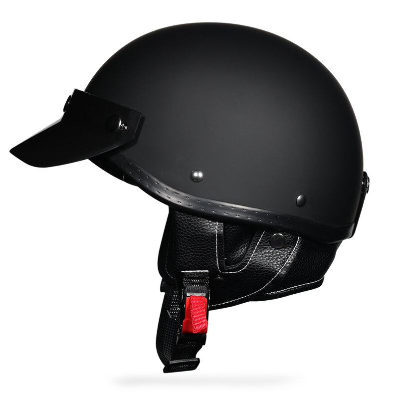 Lightweight Summer Helmet Sunscreen Small Helmet Body Retro Cruise Motorcycle Half Helmet Ladle Helmet