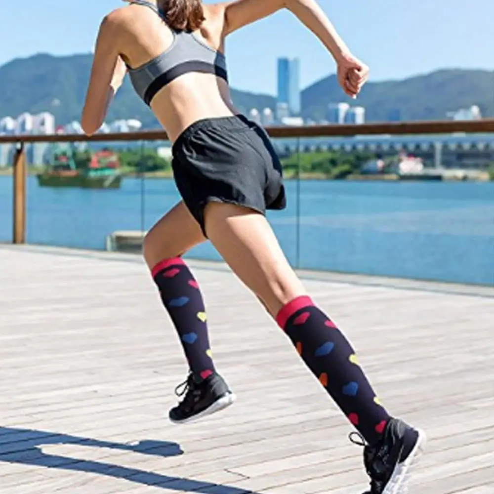 Calcetines de compresión para hombres y mujeres, calcetines médicos para venas varicosas, calcetines de enfermería para correr al aire libre, calcetines deportivos para embarazadas