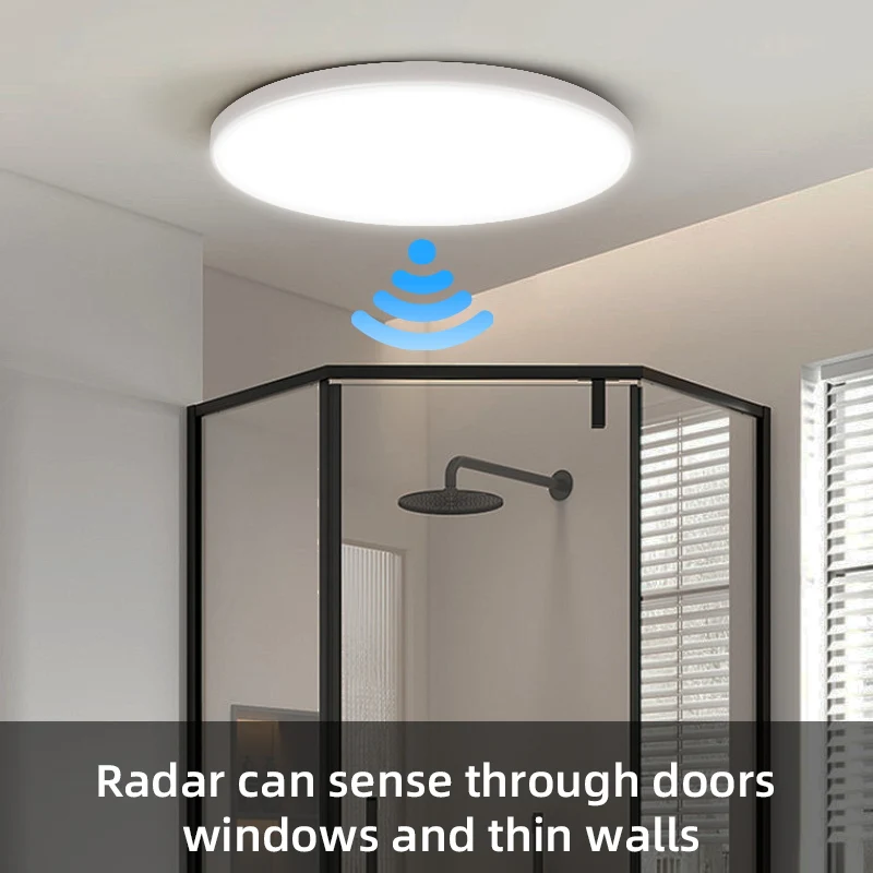 Luz de techo Led con Sensor de movimiento, lámpara Led impermeable Ip44 de 220V, 20W/30W, lámpara de techo para sala de estar, pasillos, Panel de luz