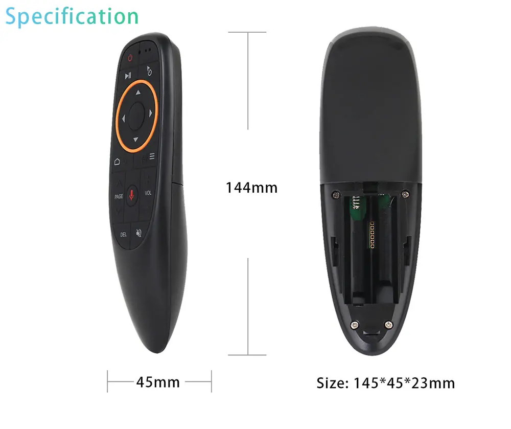 G10S BPR1S Plus Chuột Thoại Điều Khiển Từ Xa Không Dây 2.4G Con Quay Hồi Chuyển IR Học Tập Cho H96 MAX X88 PRO X96 MAX Android TV Box