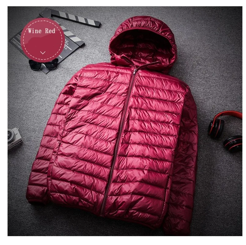 2023 Neuankömmlinge Herrenmode Kapuzen puffer jacken Herbst Winter halten warm weiße Enten Daunen lässig Herren Daunen mantel