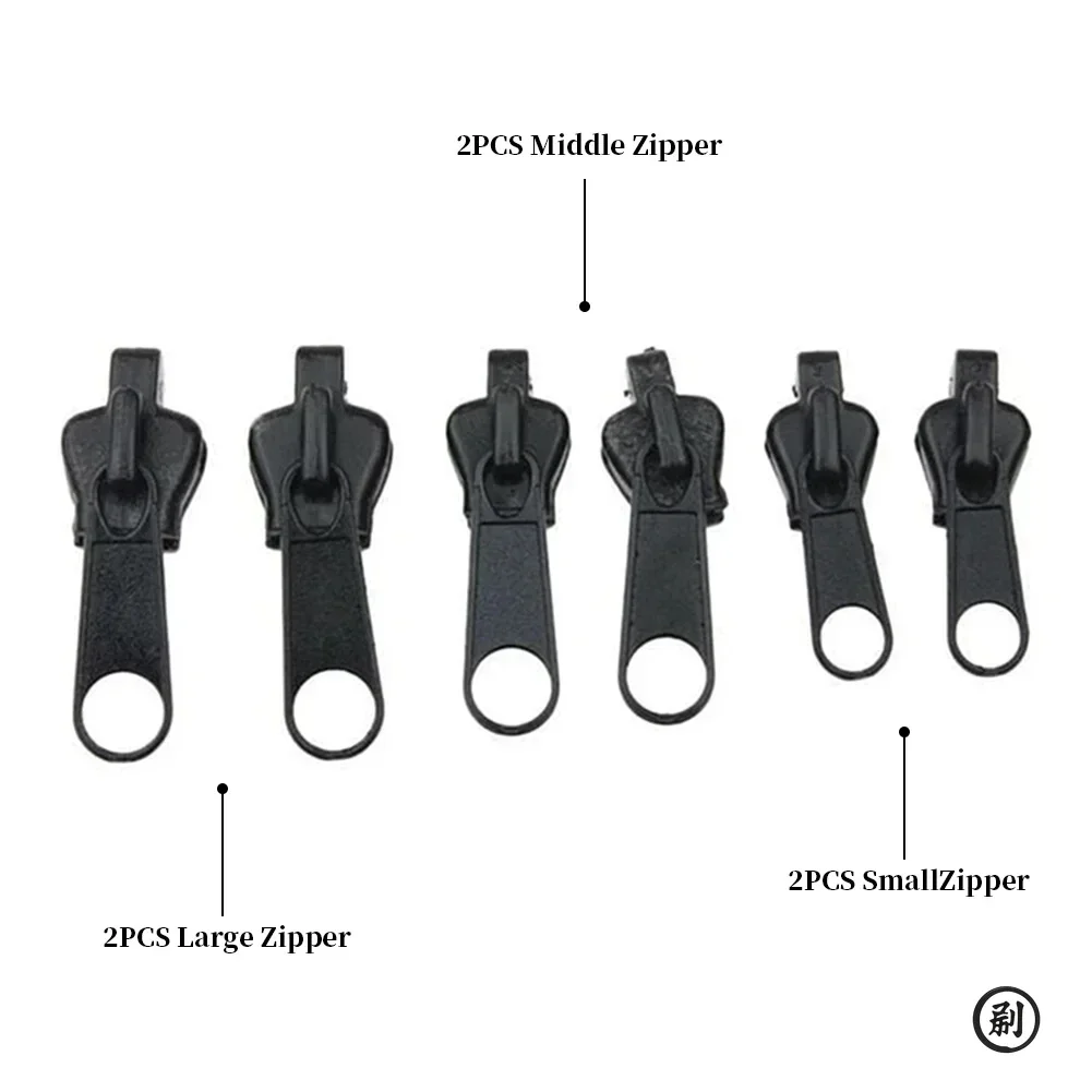 Kit di riparazione cerniera universale istantanea in 3 dimensioni, cursore con cerniera di ricambio, denti, salvataggio, cucito, vestiti, cerniere, accessori per utensili