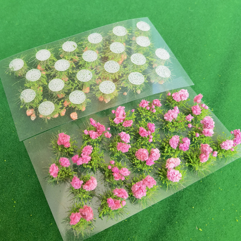 22 個人工モデル花クラスターモデル風景素材草茂み 8 ミリメートルミニチュア鉄道庭風景植物房