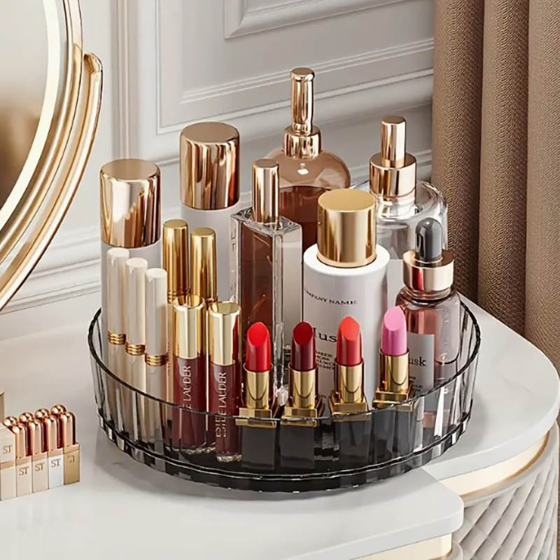 360 ° Organizador giratório de rack de especiarias para bancada de cozinha do banheiro fácil acesso e armazenamento eficiente caixa de armazenamento de mesa