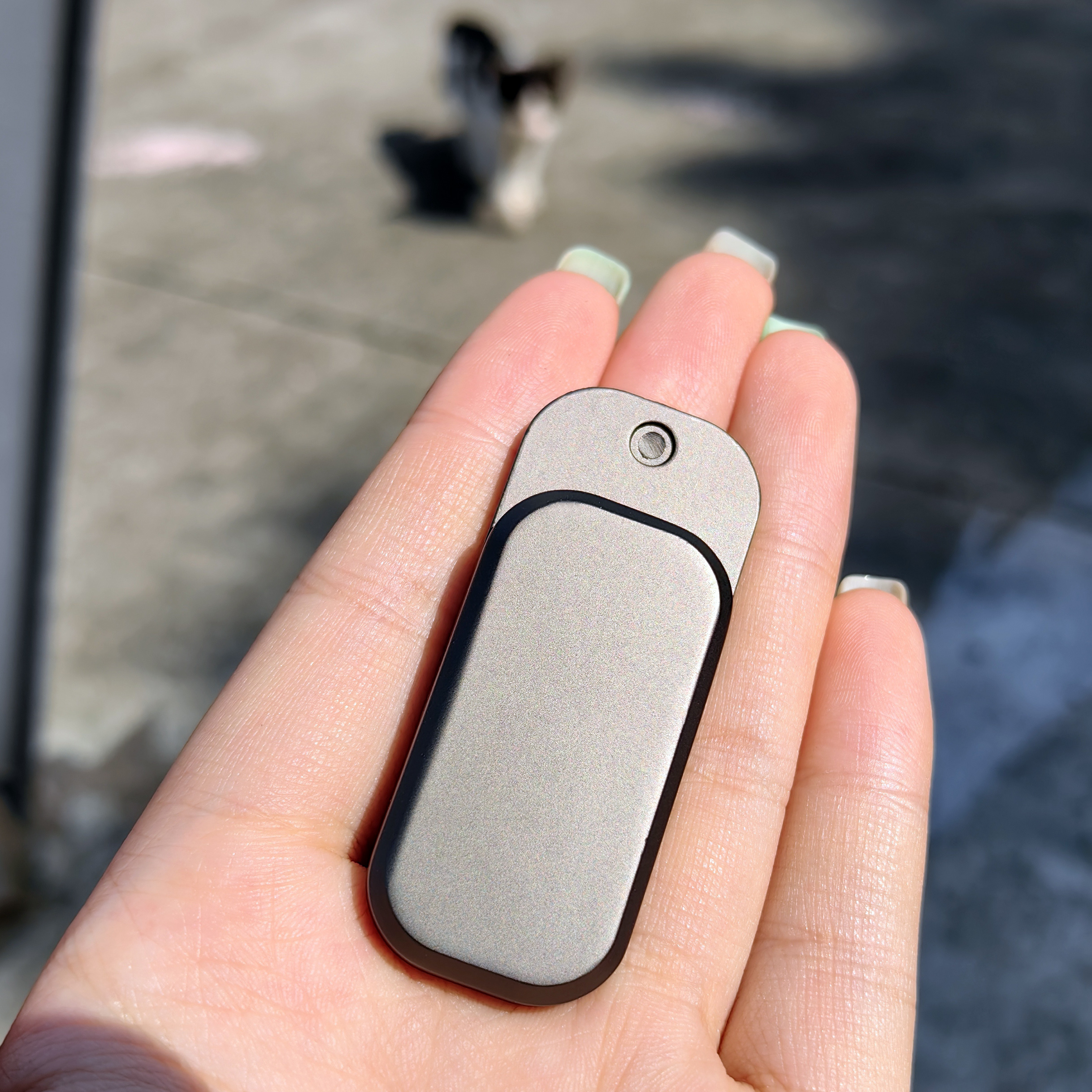 Eule Push Slider Fidget Slider Spielzeug Erwachsene Metall Fidget Spielzeug Finger Push Spin Münzen Dekompression Spielzeug EDC Gear Haptic Slider Geschenk