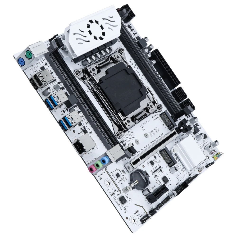 SOYO X99 DDR4 LGA2011-3 со слотом M.2 Поддерживает чипсет C612, память DDR4 SATA3.0 , белый охлаждающий бронированный вентилятор