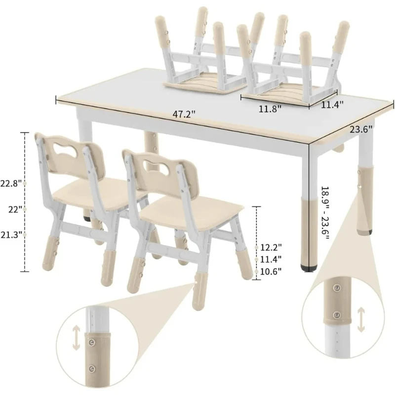 Mesa da criança do bebê altura-ajustável graffiti desktop crianças atividade estante das crianças mesa multifuncional crianças