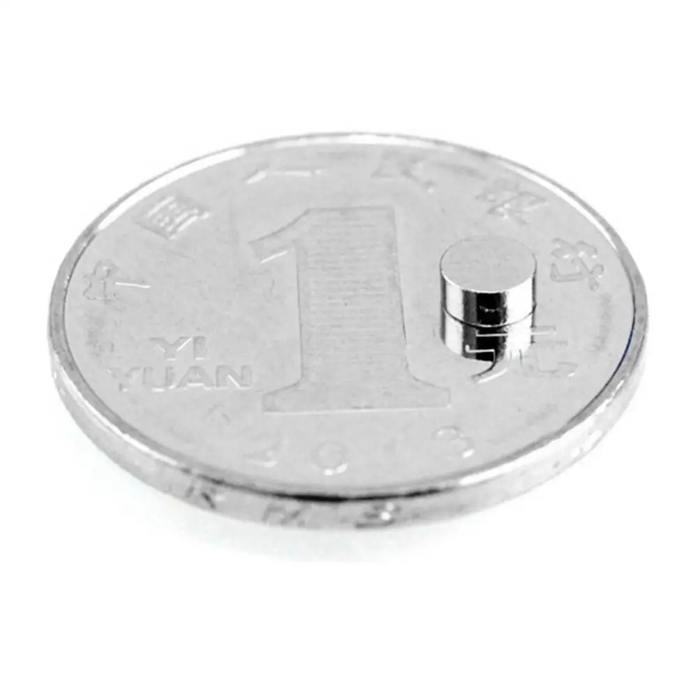ドロップシッピング!! 50 個 4x2mm ラウンド形状レアアースネオジム超強力磁気 NdFeB 磁石