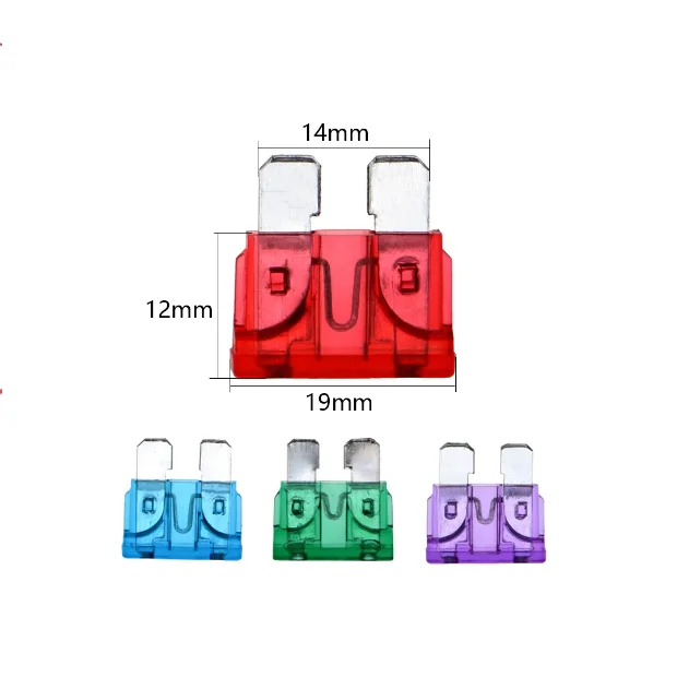 Portafusibles impermeable de inserción media ATC para camión de coche 32V 18/16/14/12/10AWG inserto de fusible estándar 5A 10A 15A 20A 30A