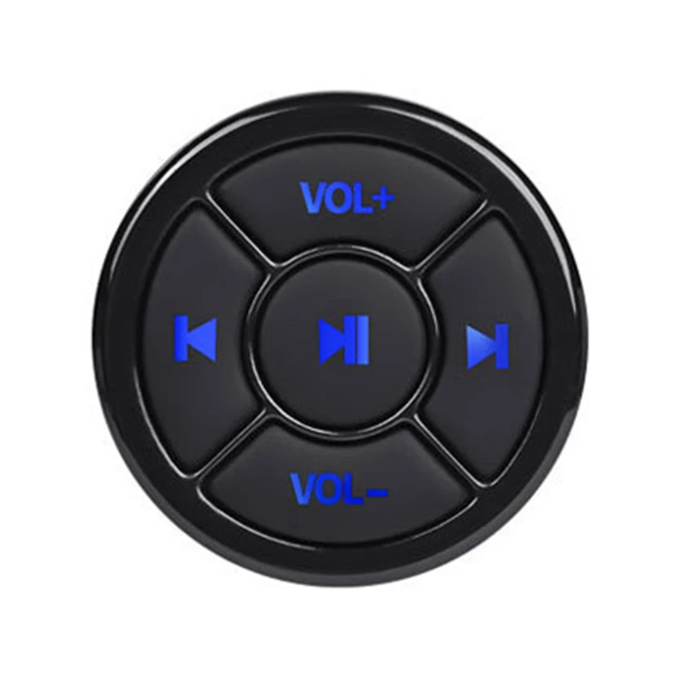 kebidu Stuurwiel Muziekspeler Draadloze Bluetooth Afstandsbediening Mediaknop Multimedia voor Android IOS Smartphone Carkit