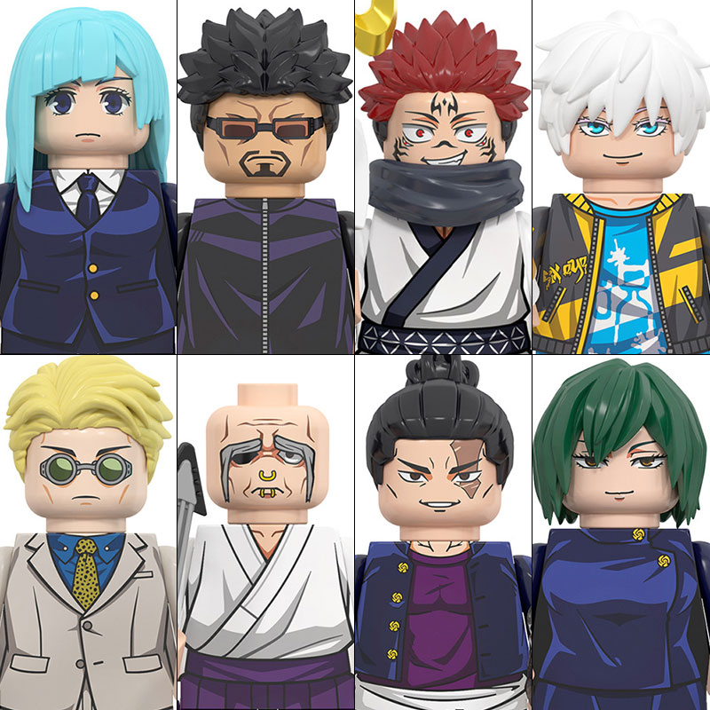 WM6200 Jujutsu Kaisen bloques de construcción Itadori Yuji Gojo Satoru Ryomen Mini accesorios de figuras de acción regalo de Navidad para niños