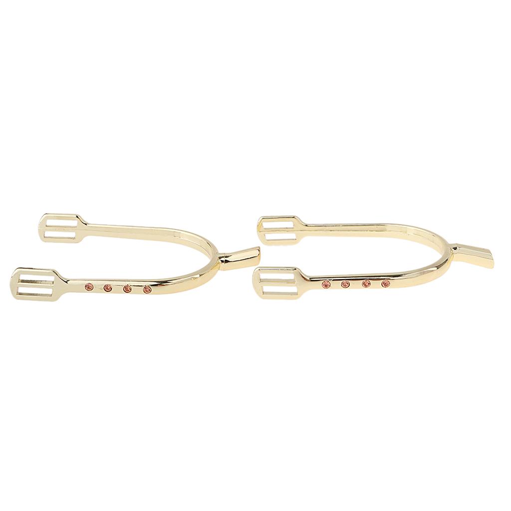 1 paire d'éperons équestres en alliage de Zinc, éperons anglais, éperons d'équitation 12*8*2cm-or et argent