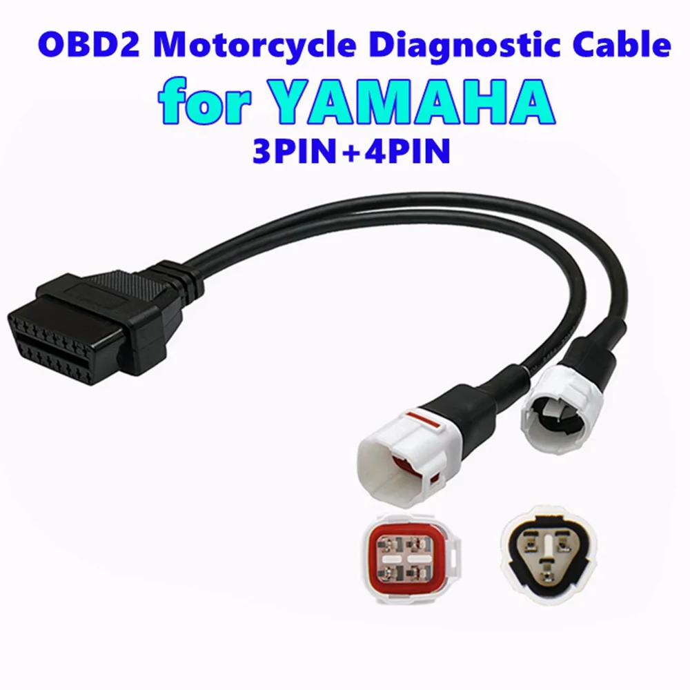 OBD2 Motorrad Diagnose Kabel Für Yamaha 3Pin 4Pin Motorrad 3 Und 4 Pin OBD2 Diagnose Anschluss Kabel OBD Kabel Adapter