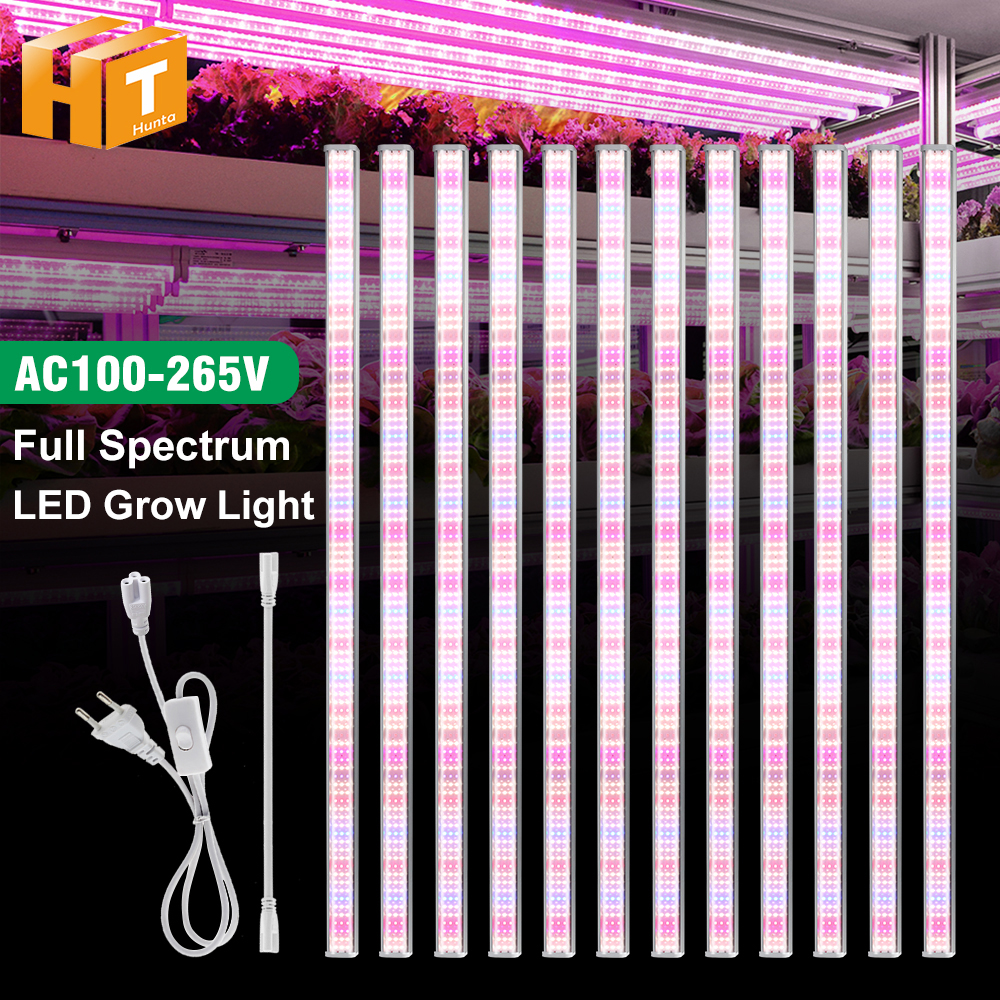 LED wachsen Licht leiste volles Spektrum AC100-265V smd2835 für Pflanzen Obstbäume LED wachsen Licht für Gemüse Blumen LED wachsen Rohr