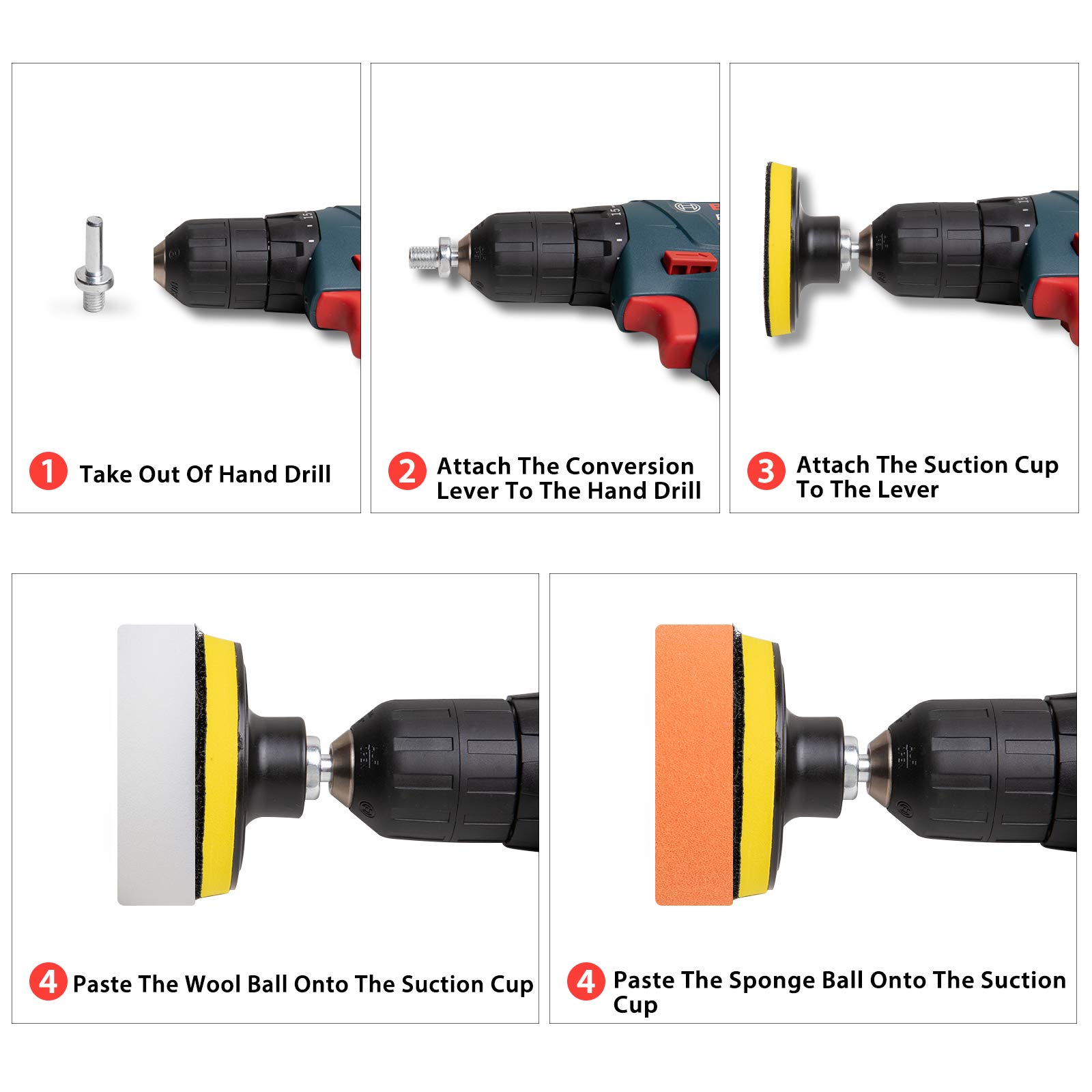 Đèn Pha Phục Hồi Bộ Xe Chi Tiết Giặt Vệ Sinh Đổi Mới Công Cụ Giấy Nhám Tẩy Lông Xốp Đánh Bóng Chà Nhám Đĩa
