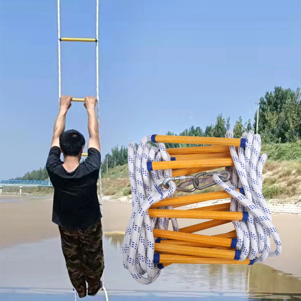 경량 및 휴대용 로프 사다리, 야외 활동, 강력한 구조, 화재 탈출 사다리
