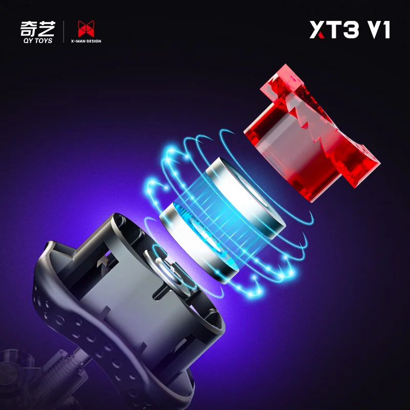 [JudyCube] Qiyi XMD XT3 Pioneer 3X3 Magnetic Magic Speed Cube Stickerless Qiyi XT3 Flagship 3X3X3 Professional Fidget Toys
