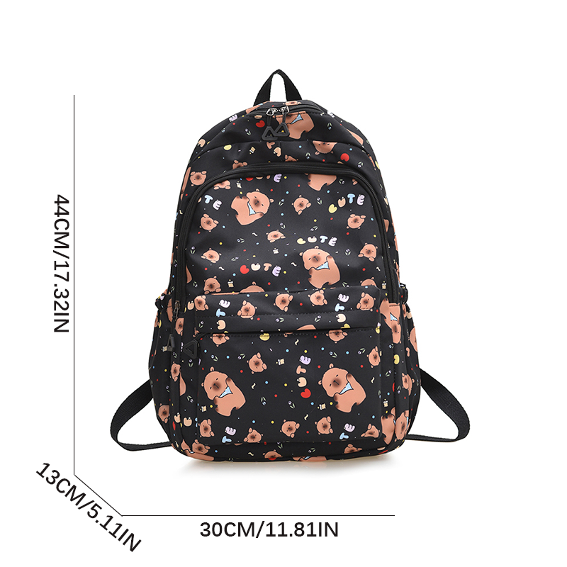 Kawaii Cute Bear Rilakkumas Backpack Large Capacity Anime Cartoon Backpack Stylish Student School Bag Shoulder Bags Schoolbag