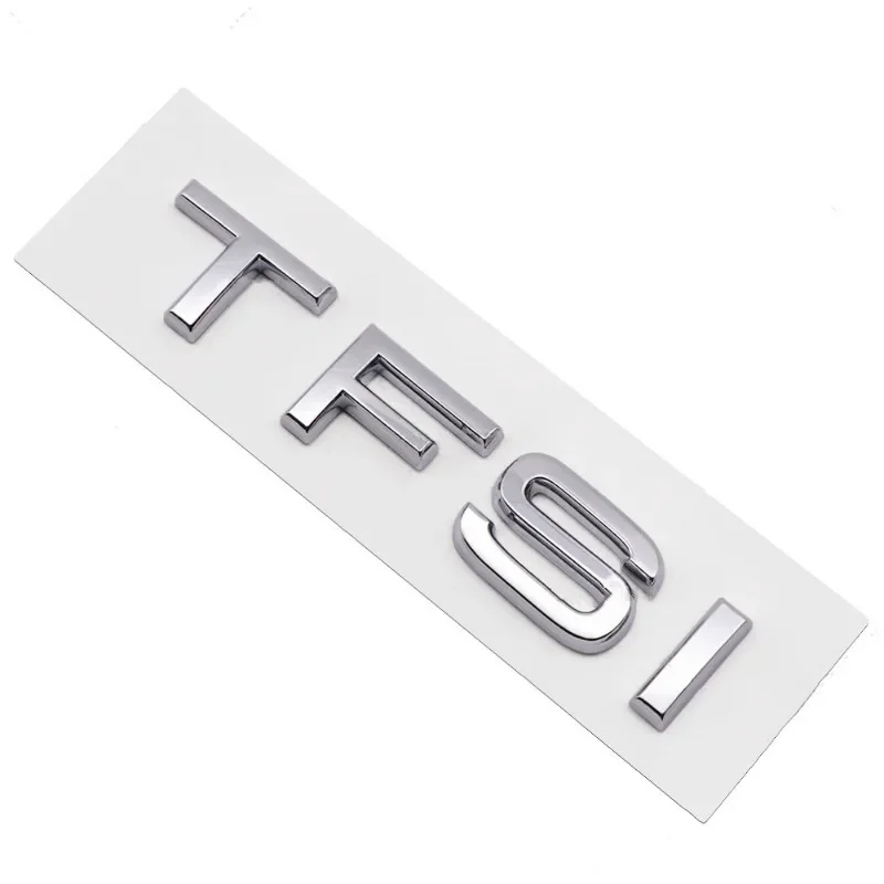 3D ABS Black TFSI Logo  Letters Car Trunk Emblem Badge For Audi A3 A4 A5 A6 A7 A8 Q2 Q3 Q5 Q7 Q8 TFSI Sticker Accessories