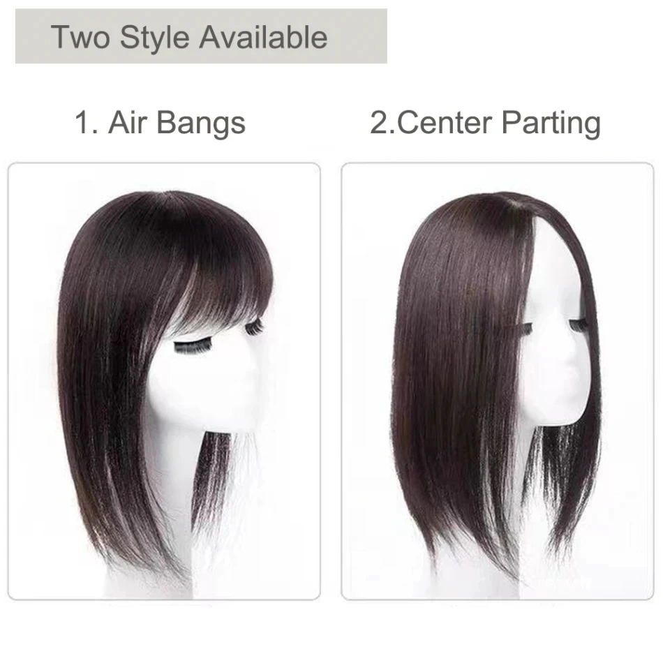 8X12cm Lụa Da Đế Topper Nữ Toupee Trung Quốc Trinh Nữ Tóc Bộ 4 Kẹp Trong Tự Nhiên Da Đầu Hàng Đầu Phủ giá Rẻ Chia Tay
